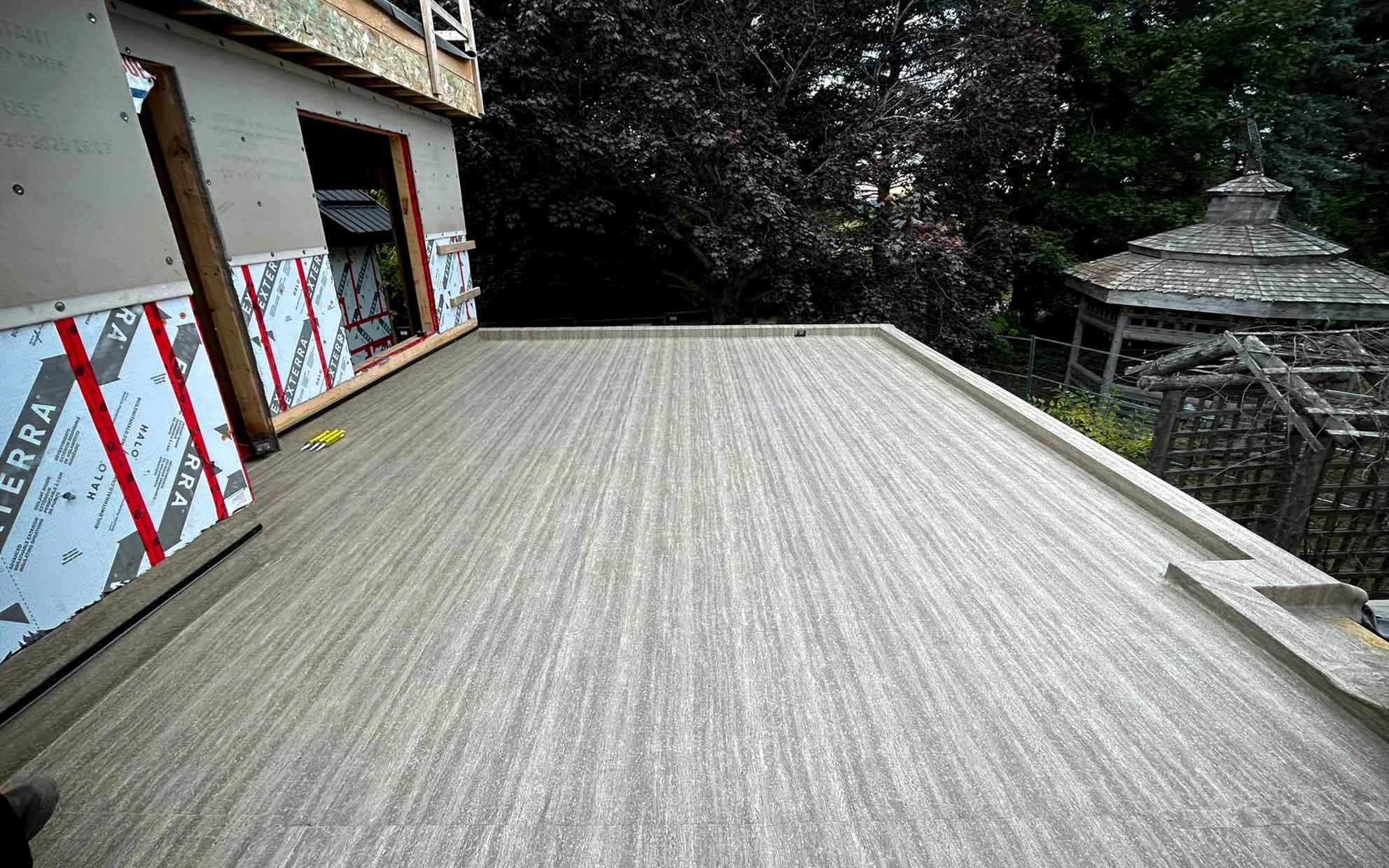 Duradek waterproof vinyl decking in Peterborough